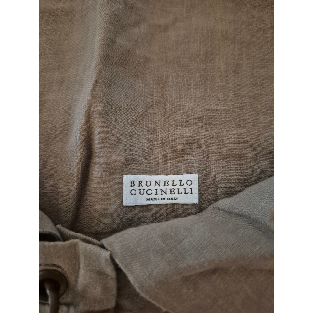 Brunello‎ Cucinelli Women Dress Pants - 100% Linen - Size: 6 - Picture 6 of 10